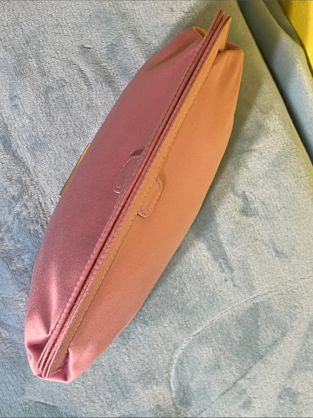 Prada Candy Pink Satin Cosmetic / Makeup Bag Clutch – Like New Condition 💗